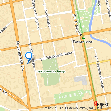 Карта места проведения встречи